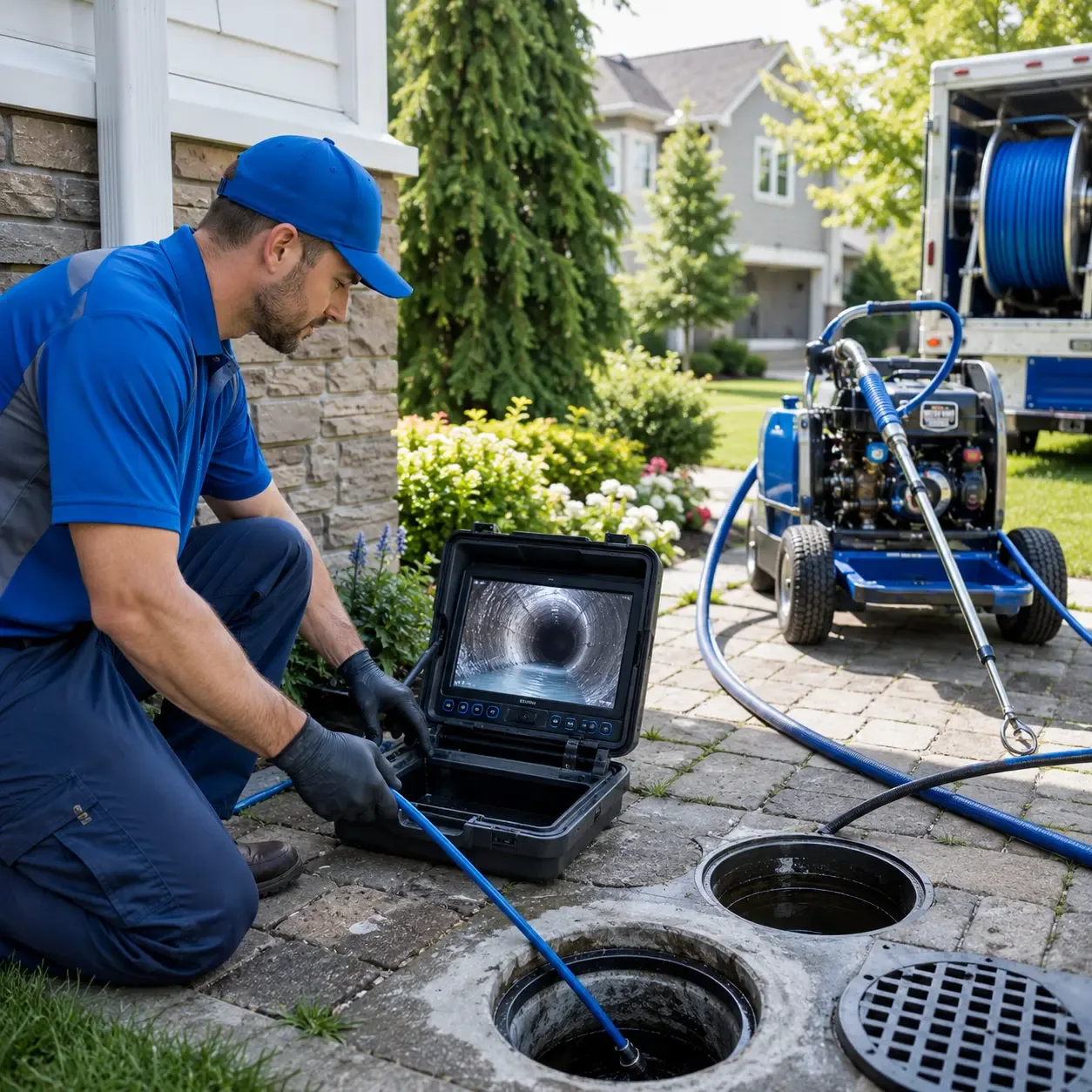 Outdoor drain cleaning professionals serving Celeste, TX